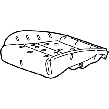 GM 84541640 Seat Cushion Pad, Driver Side 84541640 GM Seat Cushion Pad, Driver Side Illustration 1 of 1