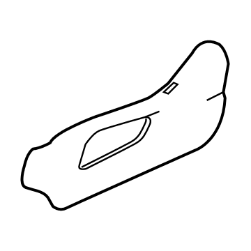 GM 84172819 Outer Finish Panel, Front Driver Side 84172819 GM Outer Finish Panel, Front Driver Side Illustration 1 of 1