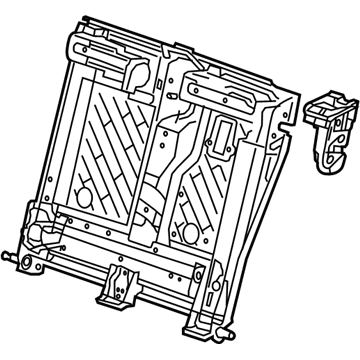 GM 39080077 Seat Back Frame, Rear 39080077 GM Seat Back Frame, Rear Illustration 1 of 1