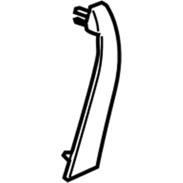 25851359 GM Handle Cover, Titanium, Passenger Side Illustration 1 of 1
