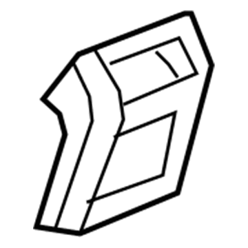 GM 92172603 Rear Trim Panel 92172603 GM Rear Trim Panel Illustration 1 of 1
