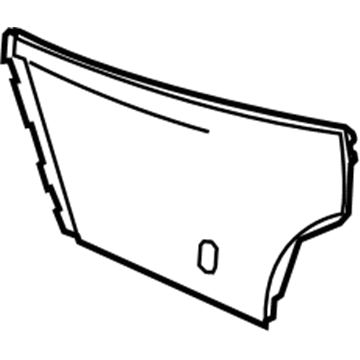 GM 9067288 Side Trim Panel, Black 9067288 GM Side Trim Panel, Black Illustration 1 of 1