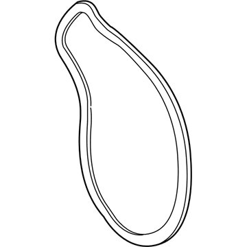 GM 19185490 Water Pump Gasket 19185490 GM Water Pump Gasket Illustration 1 of 1