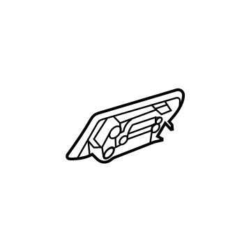 GM 84977318 Mirror Assembly Gasket, Rear Passenger Side 84977318 GM Mirror Assembly Gasket, Rear Passenger Side Illustration 1 of 1