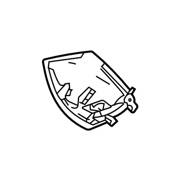 GM 84729955 Lower Cover, Rear 84729955 GM Lower Cover, Rear Illustration 1 of 1