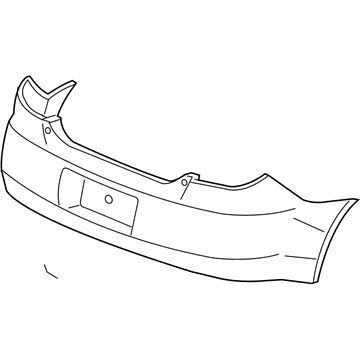 19121114 GM Bumper Cover, Rear Upper Illustration 1 of 1