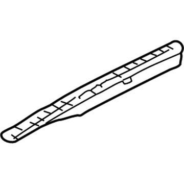 15240284 GM Defroster Grille, Black, Driver Side Illustration 1 of 1