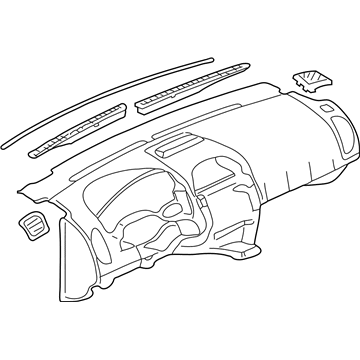 Saturn Dash Panel Vent Portion Covers - 15217239