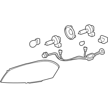 25958359 GM Headlamp Assembly, Driver Side Illustration 1 of 1