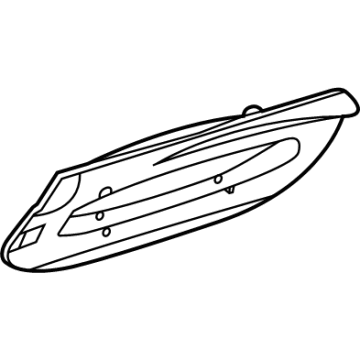 GM 60004746 Water Deflector Seal 60004746 GM Water Deflector Seal Illustration 1 of 1