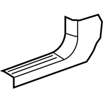 GM 25905644 Cowl Trim, Titanium, Front Driver Side 25905644 GM Cowl Trim, Titanium, Front Driver Side Illustration 1 of 1