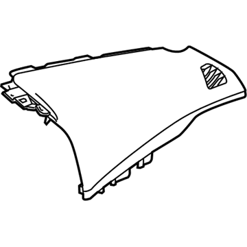 GM 23382981 Upper Trim Panel, Passenger Side 23382981 GM Upper Trim Panel, Passenger Side Illustration 1 of 1