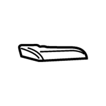 GM 84347679 Center Molding, Driver Side 84347679 GM Center Molding, Driver Side Illustration 1 of 1