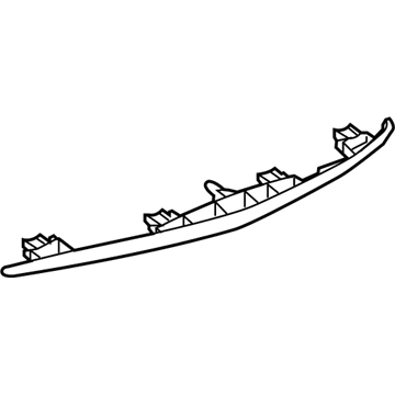 GM 84142968 Center Molding, Black 84142968 GM Center Molding, Black Illustration 1 of 1