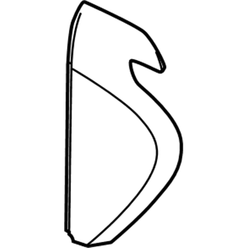 84000557 GM Side Trim, Jet Black, Passenger Side Illustration 1 of 1