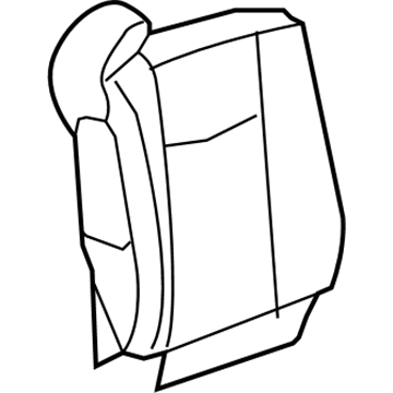 GM 88994455 Seat Back Cover, Gray 88994455 GM Seat Back Cover, Gray Illustration 1 of 1