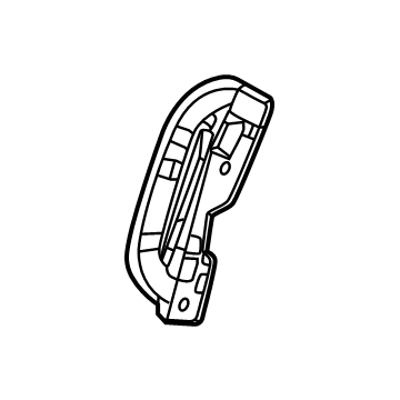 GM 84870119 Bracket, Front Fender Inner Wheel House 84870119 GM Bracket, Front Fender Inner Wheel House Illustration 1 of 1