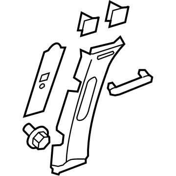 Chevy 22821217 Upper Center Pillar Trim