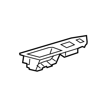 GM 84702388 Switch Panel, Jet Black, Front Passenger Side 84702388 GM Switch Panel, Jet Black, Front Passenger Side Illustration 1 of 1