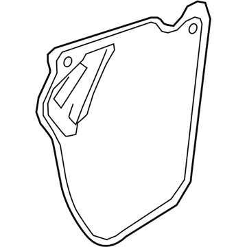 GM 84644340 Water Deflector, Rear Driver Side 84644340 GM Water Deflector, Rear Driver Side Illustration 1 of 1
