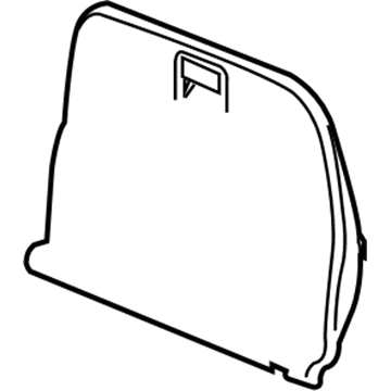 GM 20913842 Compartment Door, Rear Passenger Side 20913842 GM Compartment Door, Rear Passenger Side Illustration 1 of 1