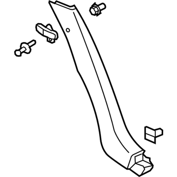 22911858 GM Lower Quarter Trim, Driver Side Illustration 1 of 1