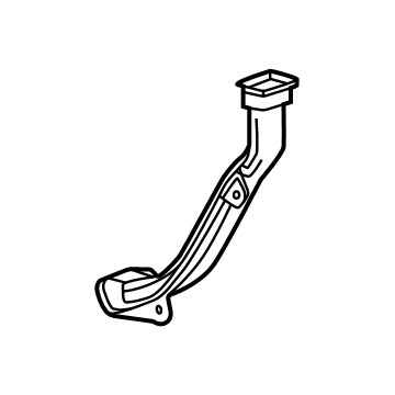 GM 84906809 Duct-Front Floor Console Auxiliary Cooling Intermediate 84906809 GM Duct-Front Floor Console Auxiliary Cooling Intermediate Illustration 1 of 1