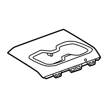 26508686 GM Plate Assembly-Front Floor Rear Console Trim *Backen Blackk Illustration 1 of 1