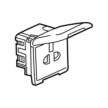 GM 84581301 Power Outlet, Jet Black 84581301 GM Power Outlet, Jet Black Illustration 1 of 1