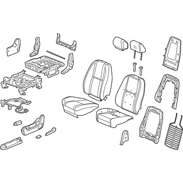 Chevy 15865117 Seat Assembly