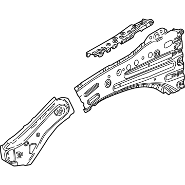 GM 86508366 Rail, Frame Front Side And Engine Compartment 86508366 GM Rail, Frame Front Side And Engine Compartment Illustration 1 of 1