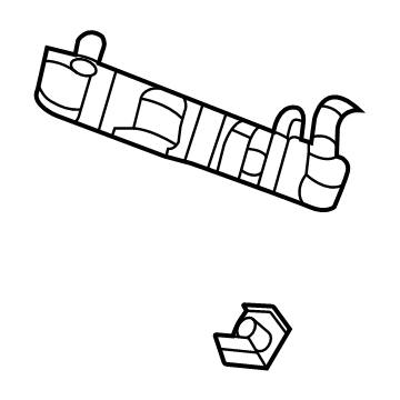 85110200 GM Guide Bracket, Front Driver Side Illustration 1 of 1