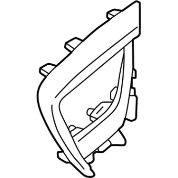 GM 42798120 Rear Applique, Black 42798120 GM Rear Applique, Black Illustration 1 of 1