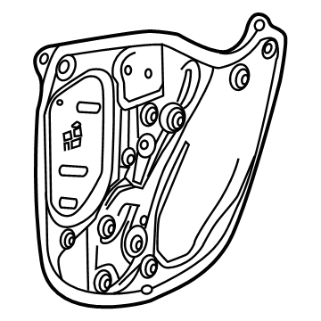 GM 23505788 Water Shield, Front Passenger Side 23505788 GM Water Shield, Front Passenger Side Illustration 1 of 1