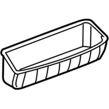 22918211 GM Liner, Jet Black, Rear Illustration 1 of 1