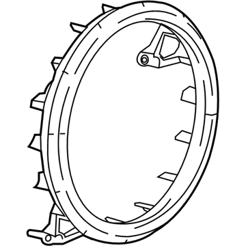 84243708 GM Fan Shroud, Rear Illustration 1 of 1
