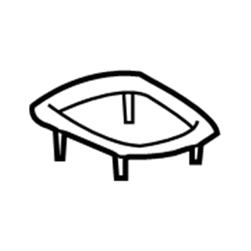 GM 22725048 Bezel, Gray 22725048 GM Bezel, Gray Illustration 1 of 1