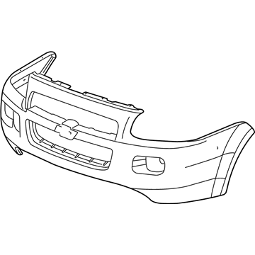 Chevy Uplander Bumper Cover - 12336019