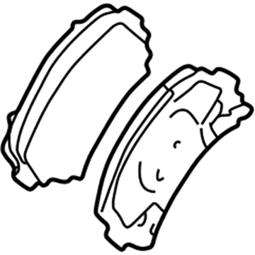 GM 19152666 Brake Pads, Front 19152666 GM Brake Pads, Front Illustration 1 of 1