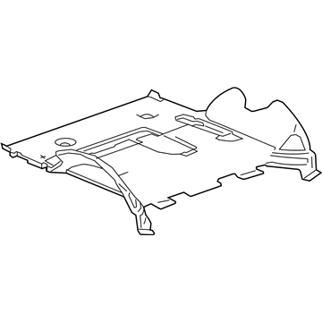 GM 22885607 Carpet, Black 22885607 GM Carpet, Black Illustration 1 of 1