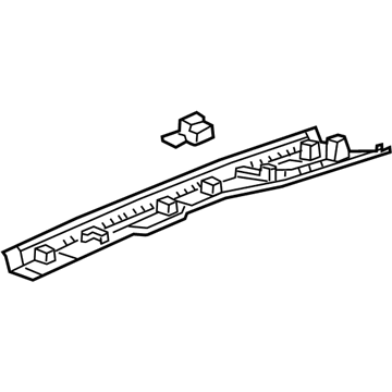 GM 23440942 Rear Header Trim 23440942 GM Rear Header Trim Illustration 1 of 1