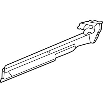 GM 22578511 Belt Reinforcement, Rear Inner Driver Side 22578511 GM Belt Reinforcement, Rear Inner Driver Side Illustration 1 of 1