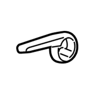 GM 95971099 Tilt Lever, Black 95971099 GM Tilt Lever, Black Illustration 1 of 1