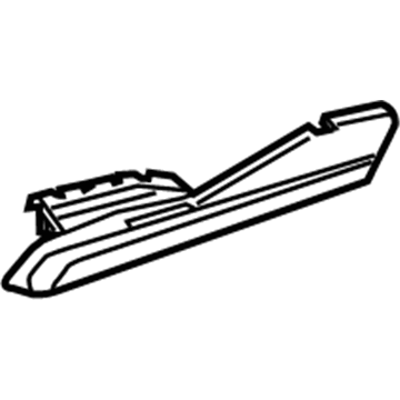 GM 95971089 Finish Panel, Black; Titanium 95971089 GM Finish Panel, Black; Titanium Illustration 1 of 1