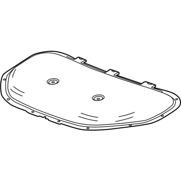 GM 26343610 Insulator-Hood 26343610 GM Insulator-Hood Illustration 1 of 1