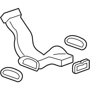 96630107 GM Floor Duct Illustration 1 of 1