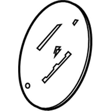 GM 23161310 Fuel Door 23161310 GM Fuel Door Illustration 1 of 1
