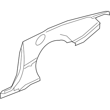 GM 84126574 Quarter Panel, Rear Driver Side 84126574 GM Quarter Panel, Rear Driver Side Illustration 1 of 1