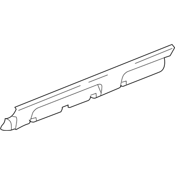 15766367 GM Rocker Molding, Gray, Driver Side Illustration 1 of 1