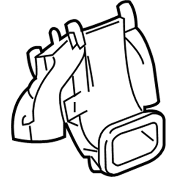 39089404 GM Center Duct, Rear Illustration 1 of 1